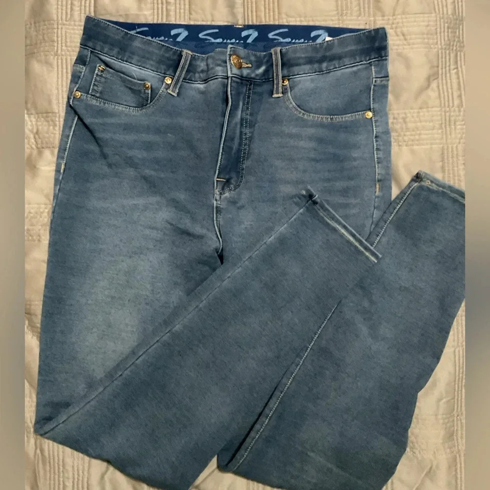Seven7 Everday Legging Soft Tapered Straight Leg Jeans Size 10